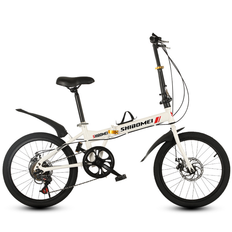 20 inch disc brake variable speed gift car for primary and secondary school students adult folding bicycle road factory wholesale direct sales