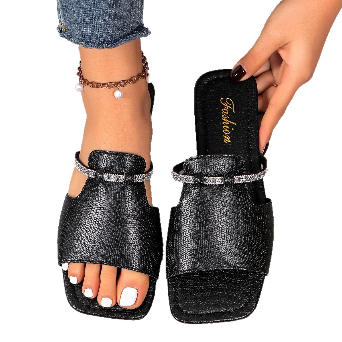 Comfortable Women's Slippers Versatile Flat Shoes For Women_voghion.com