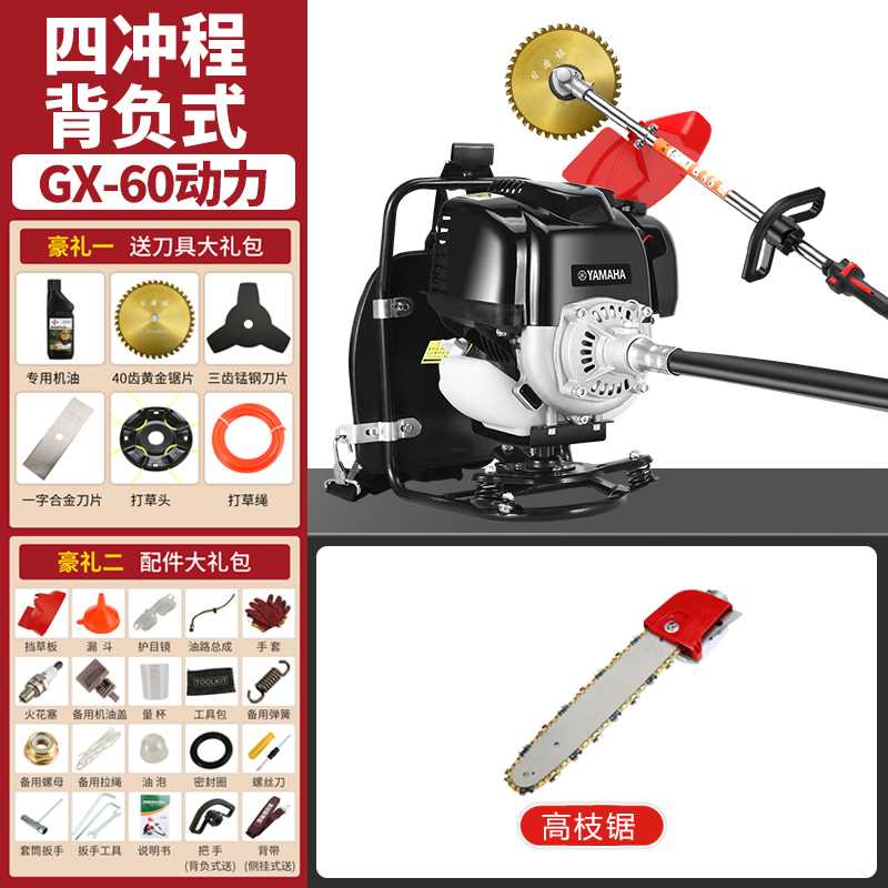 Four-stroke piggyback + high branch saw YMH GX-60