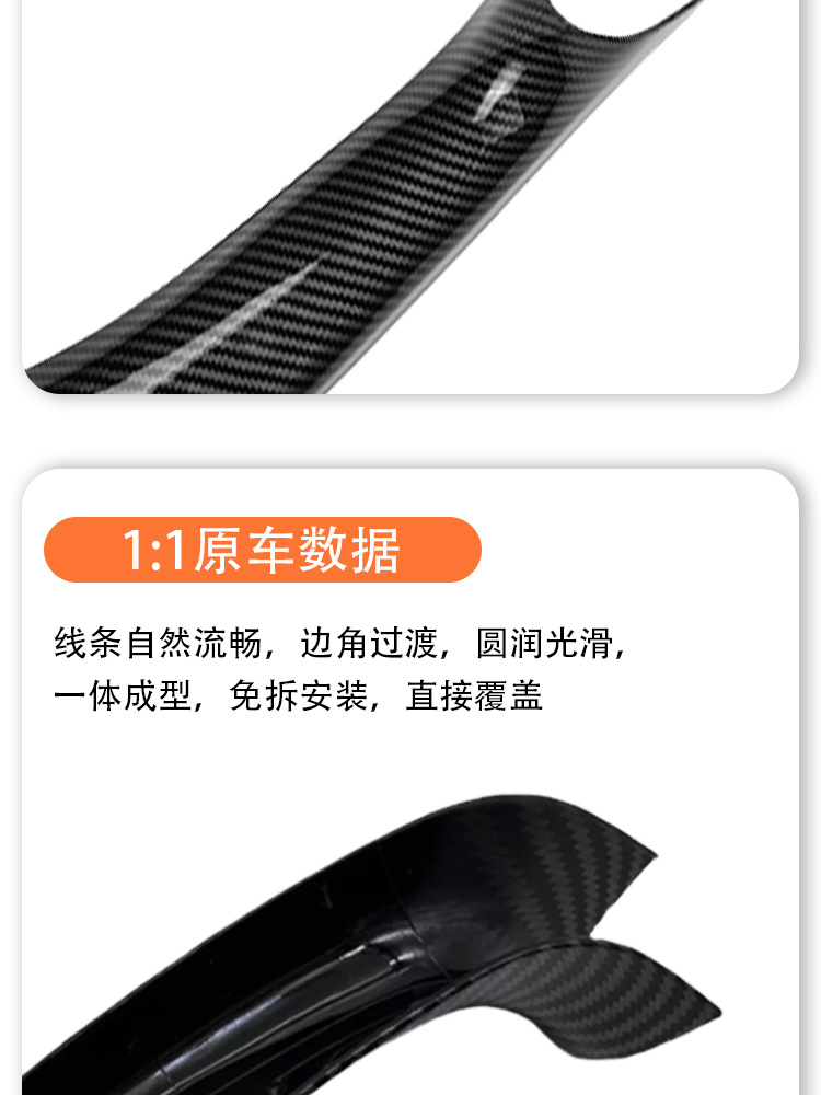 Suitable for 18-24 Bmw X3 Door Handle Inner Cover, X4 Armrest Sticker, Ix3 Door Handle Inner Side G08 Outer Cover Protective Cover