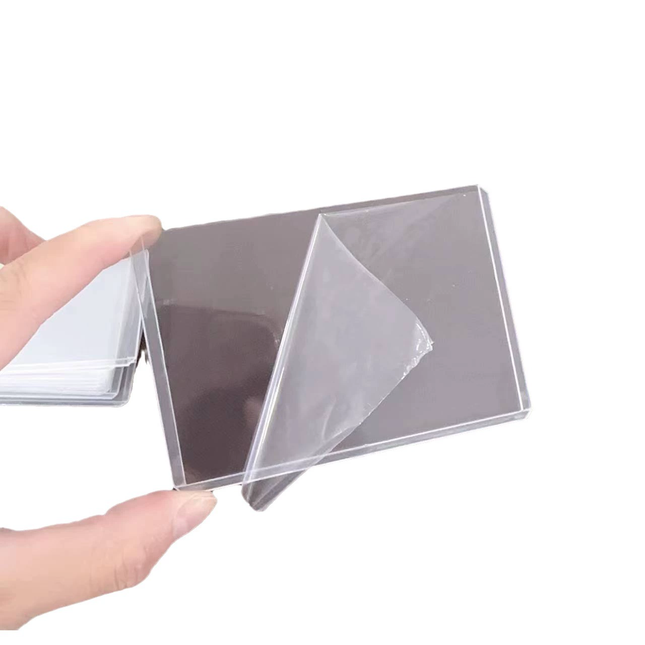 Card Holder B8, 3-inch Protective Card Case — HD Transparent or Laminated, Horizontal/Vertical