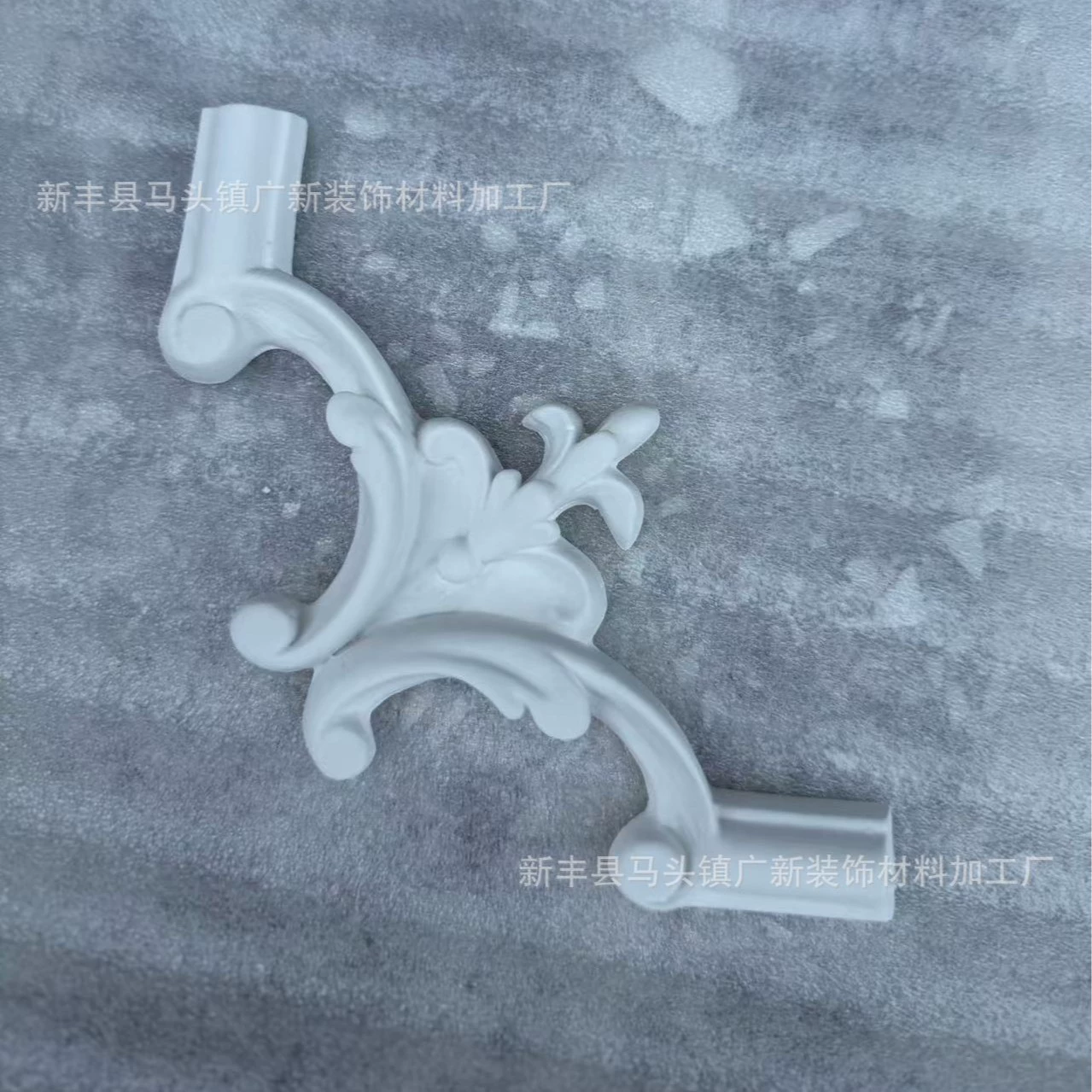 French-Style Gypsum Molding Corner Flower, Decorative Wall Frame Elements, Various Sizes