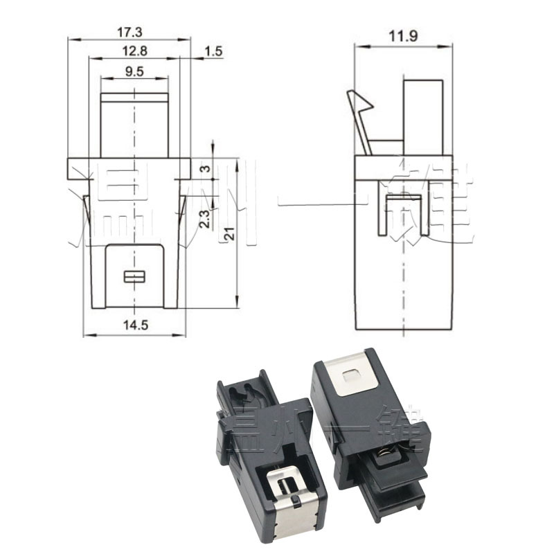 Công tắc khóa cửa thùng rác nhựa đẩy-loại Micro Switch khóa ô tô đựng kính khóa có sẵn hàng bán buôn