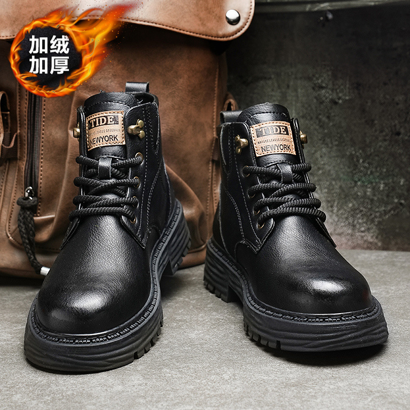 Martin boots para hombre 2025 nueva tendencia de otoño para hombre botas de herramientas de estilo británico de alta gama para hombre