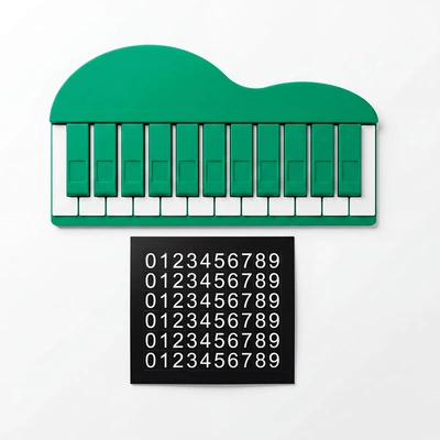 Moving Car License Plate, Interior Decoration, Nömrəli dayanma kartı - green