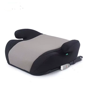 Car child safety seat Interface Isize Certified Universal Booster - black-and-gray-push-pull-hard-interface-129-certification
