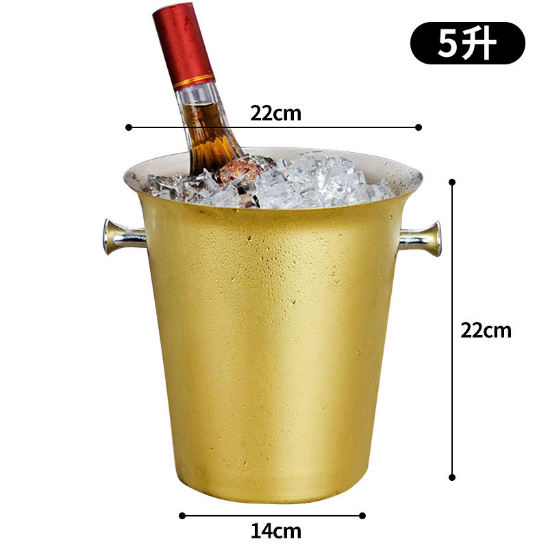 Bar de hielo de acero inoxidable de alto valor de cara bar de champán cerveza comercial vino tinto hogar creativo pequeño hielo bar