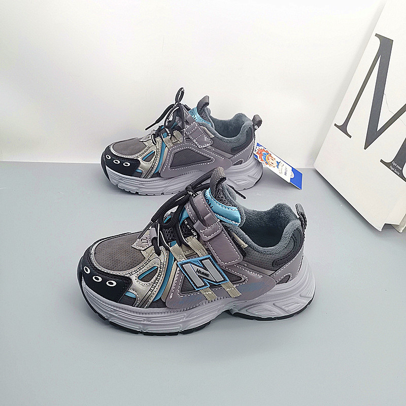 Zapatos deportivos de cuero de algodón para niños, zapatos de correr de primavera y otoño, zapatos deportivos para niños, zapatos deportivos para niños, estudiantes