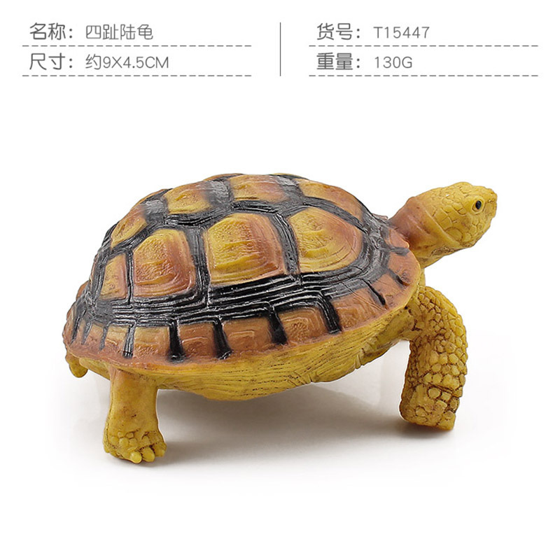 Transfronteriza Nueva simulación anfibio reptil modelo tierra tortuga elefante tortuga estrella tortuga estática decoración cognitiva decoración juguete
