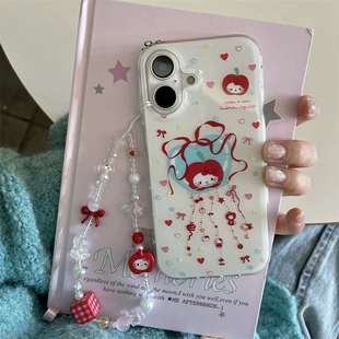 Apple, Hello Kitty, совместимый iPhone 15, чехол для телефона, цепочка, iphone, 15promax