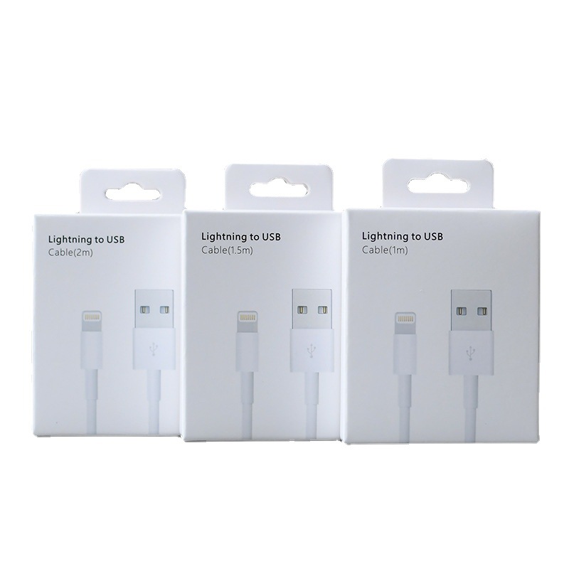Caja de Embalaje para Cable USB 5W de Cartón Blanco para Accesorios Digitales