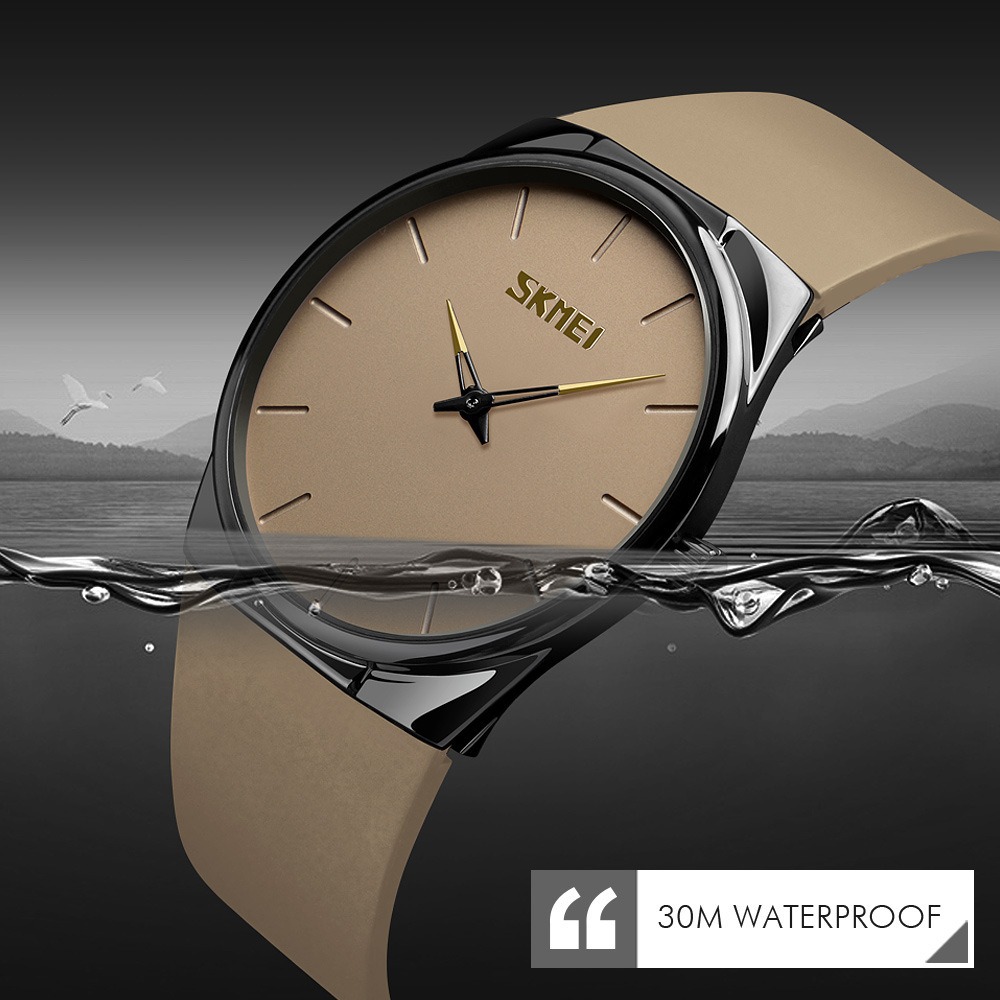 Momento de moda simple reloj de hombre de negocios 30 metros impermeable delgado transfronterizo venta caliente de dos agujas reloj de cuarzo
