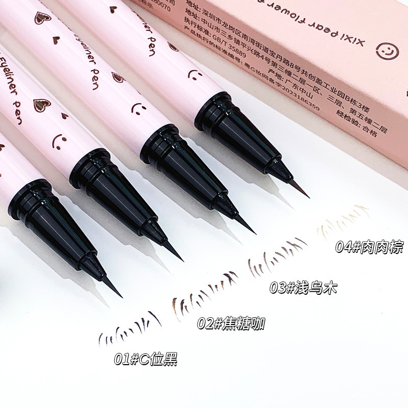 xixi Pear Flower Rain fine and smooth eyeliner pen very fine refill not easy to smudges novice beginners look good when getting started
