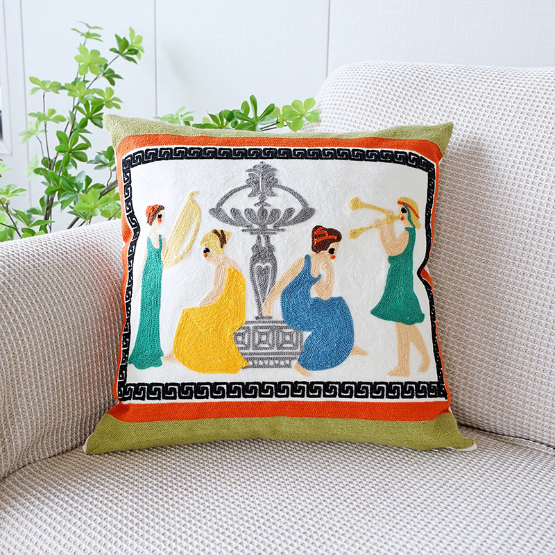 Chica bordada tocando-213g