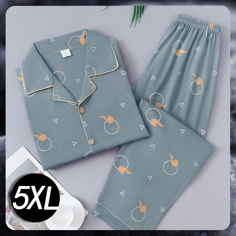 100% algodón de los hombres pijamas de primavera y otoño cardigan manga larga de mediana edad papá puede usar al aire libre desgaste del hogar traje de verano Delgado