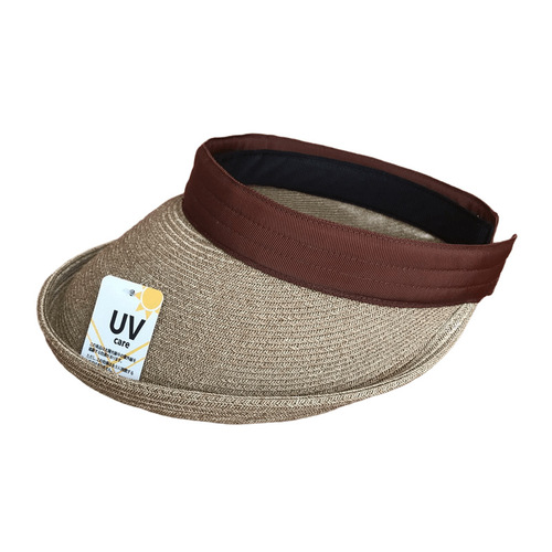 Japanese Son Duyi Style Flat Cap Straw Hat for Girls, Casual, Unbrimmed, UVCUT Sun Protection Hat against UV Radiation and Sunshade
