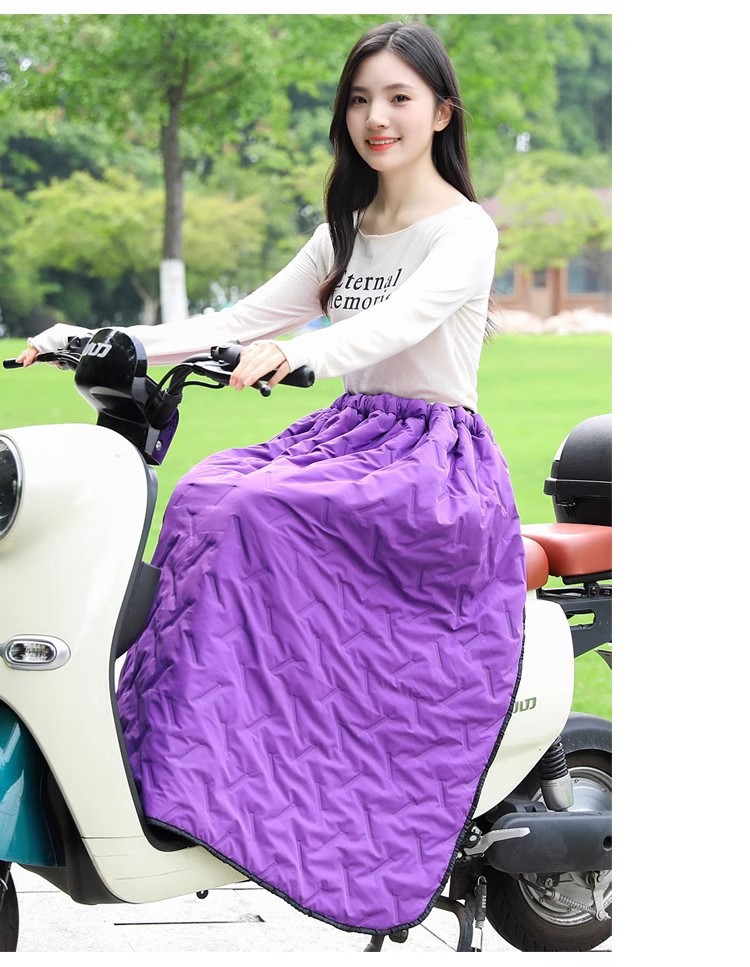 Suitable for Electric Vehicle Windproof Quilt Autumn and Winter New Half-Body Warm Knee Pads Waterproof Thickeneded Velvet Windproof Skirt for Men and Women