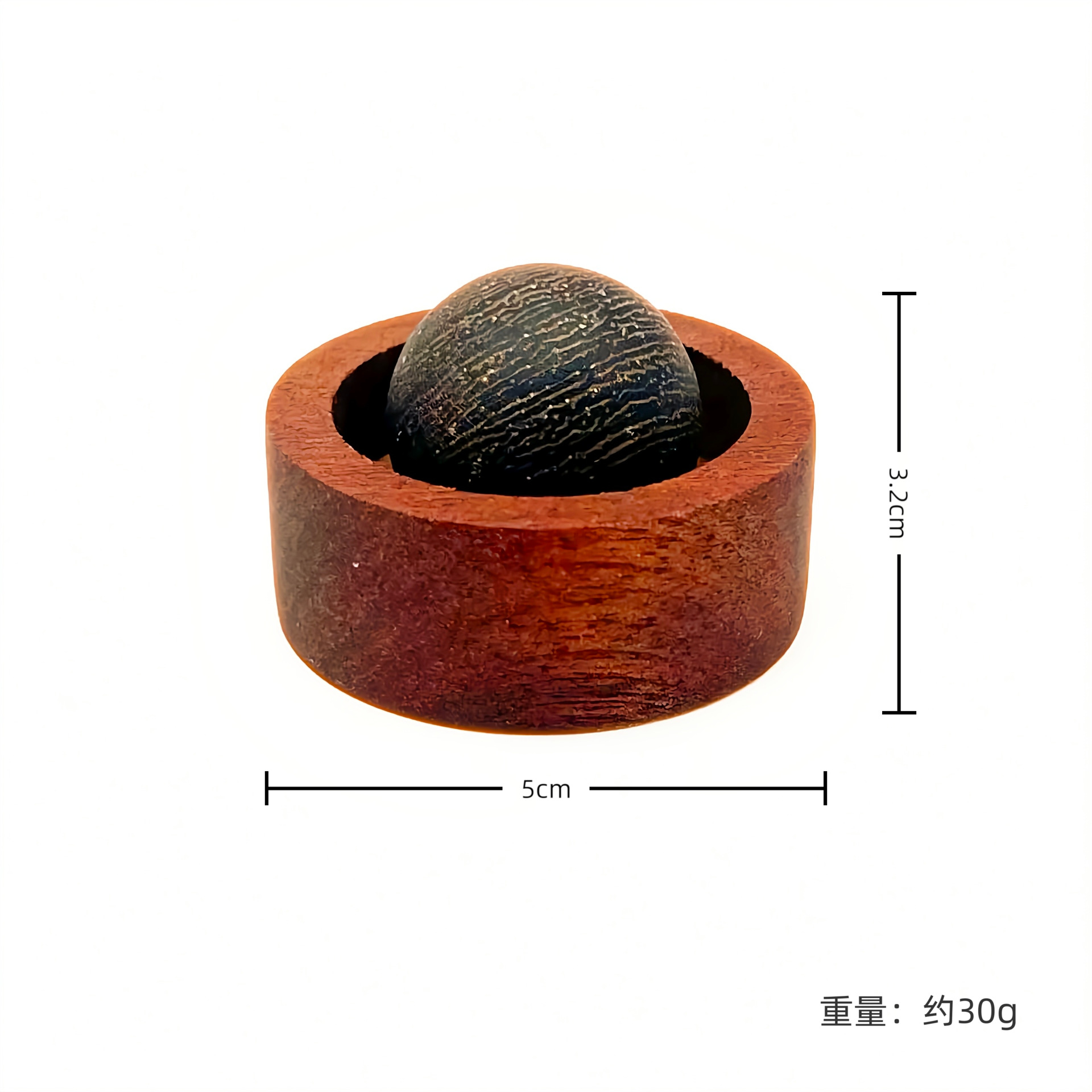 Gỗ mun (kiểu bóng tròn nhỏ) / 6*3.5