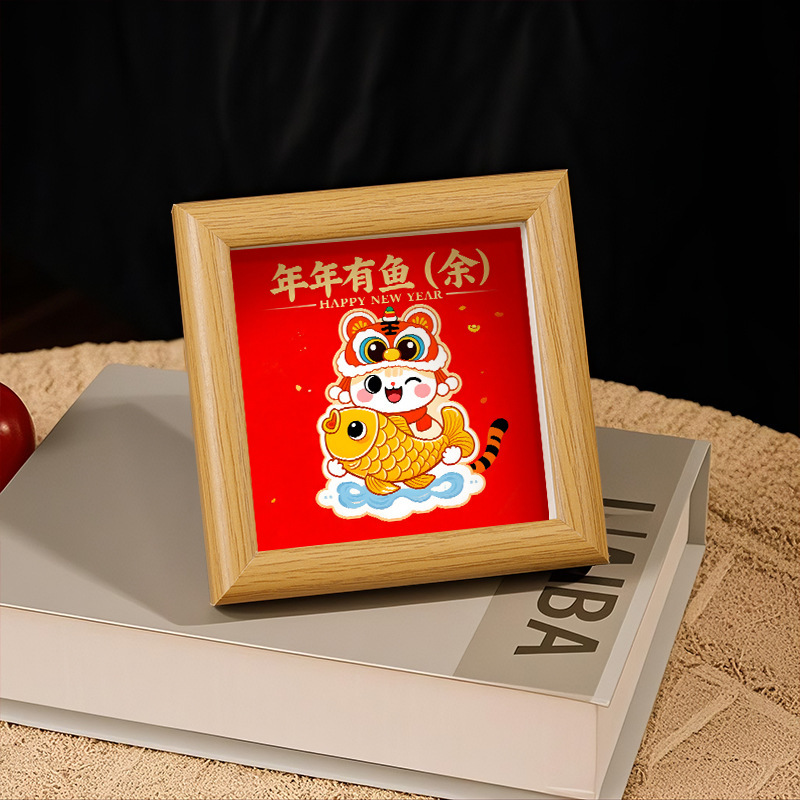 富の神は金山で金持ちになるのが好きですデスクトップ中空立体フォトフレーム絵画装飾品クリエイティブ漫画寝室テーブルギフト|undefined