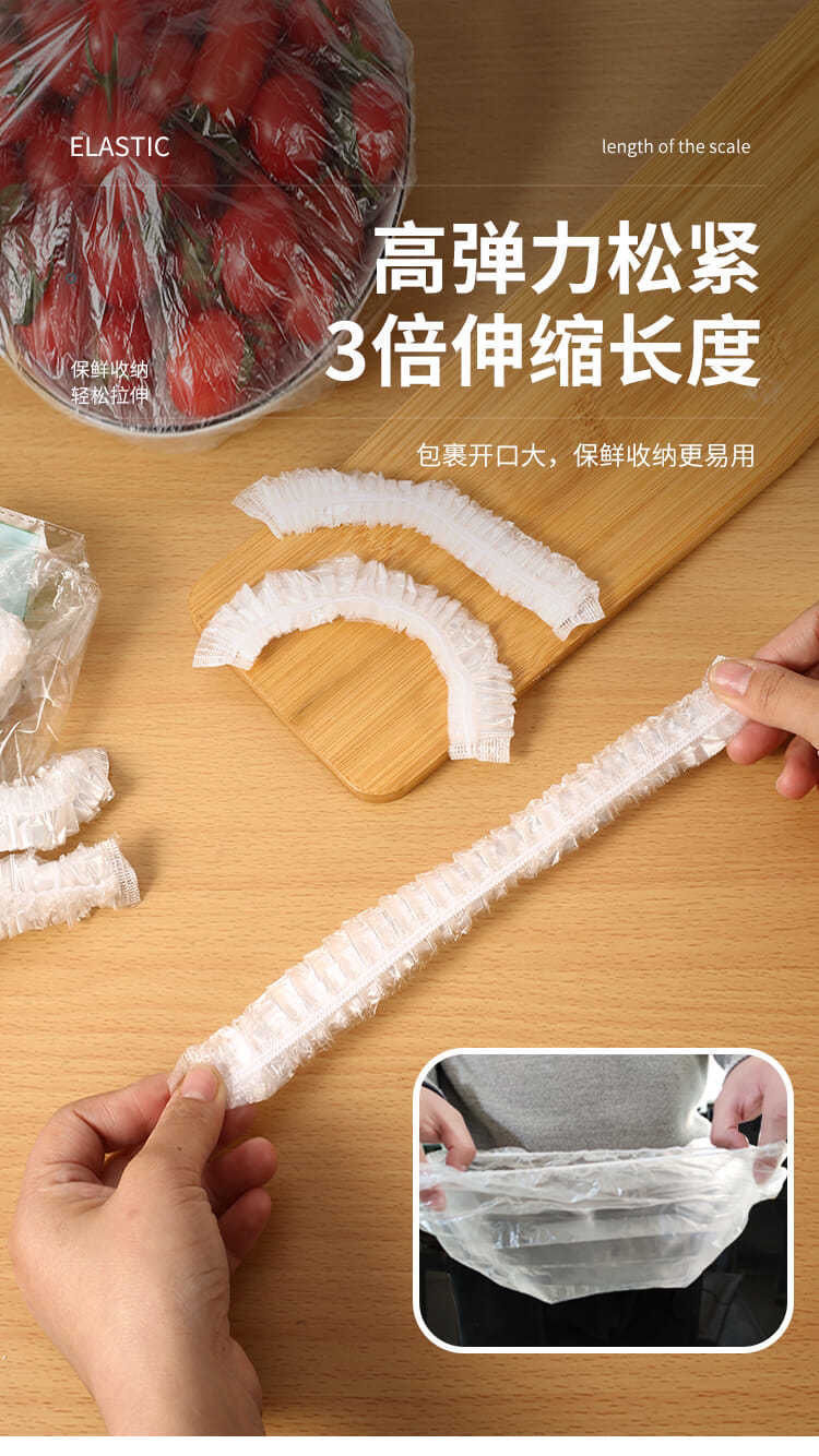 Koruma Kapağı Plastik Torba Ev Tipi Gıda Saklama Filmi Taze Tutma Çantası Sadece 10 Tek Kullanımlık Elastik Kapak Kase Kapağı Gıda Saklama Filmi Ağız Kapağı Tabak Kapağı