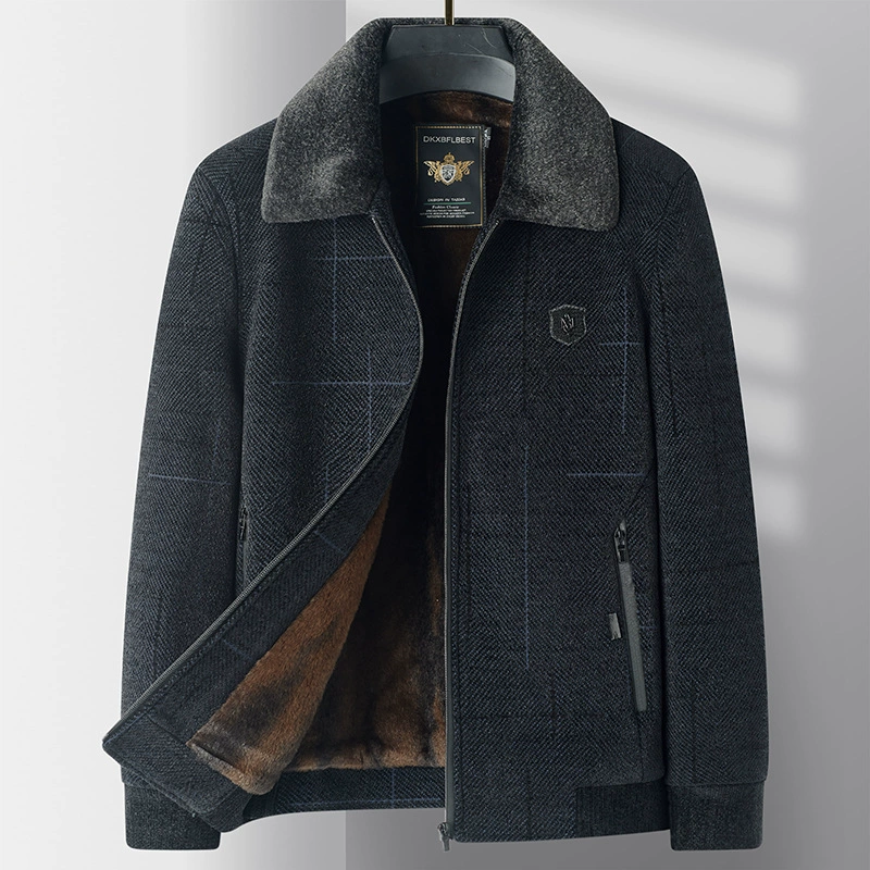 Demi-season warm jacket, for middle age