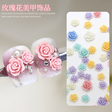 2025新款日式美甲饰品网红流行山茶花指甲装饰混搭小花配饰花朵贴