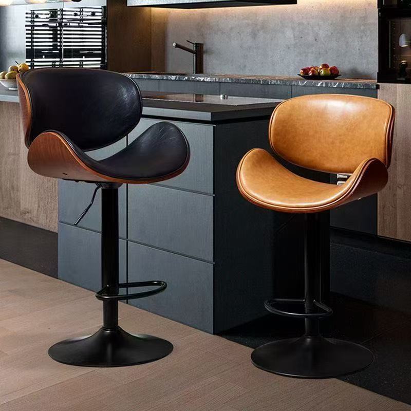 Bar Chair for Home Use, Adjustable Height High Stool, Bar Stool, Front Desk Cashier, Backrest Bar Stool, Modern Simple Bar Chair