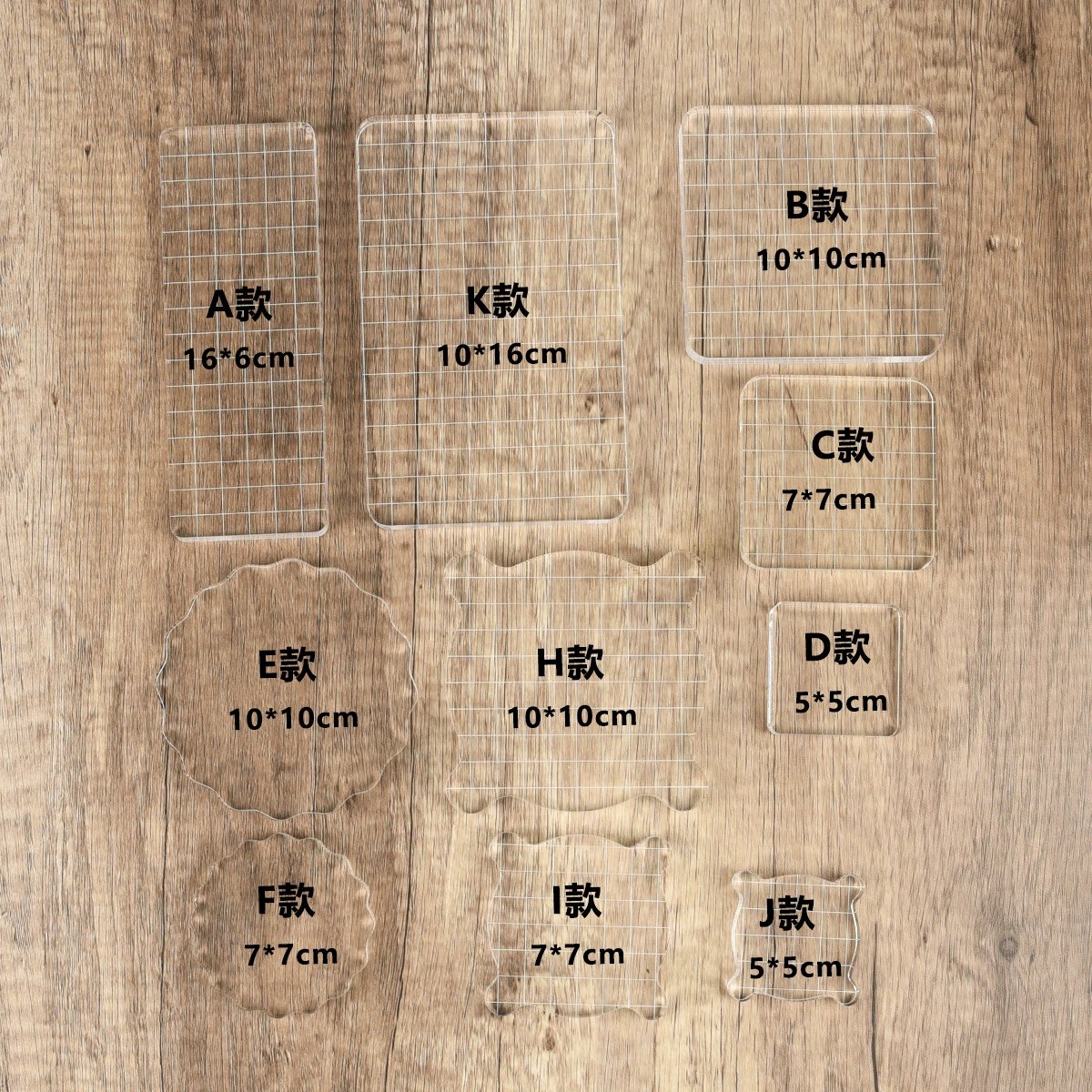 Прозрачная ручка уплотнения оргстекла Высокое качество Кристалл акриловая ручка Мульти-Спецификация прозрачная уплотнительная пластина