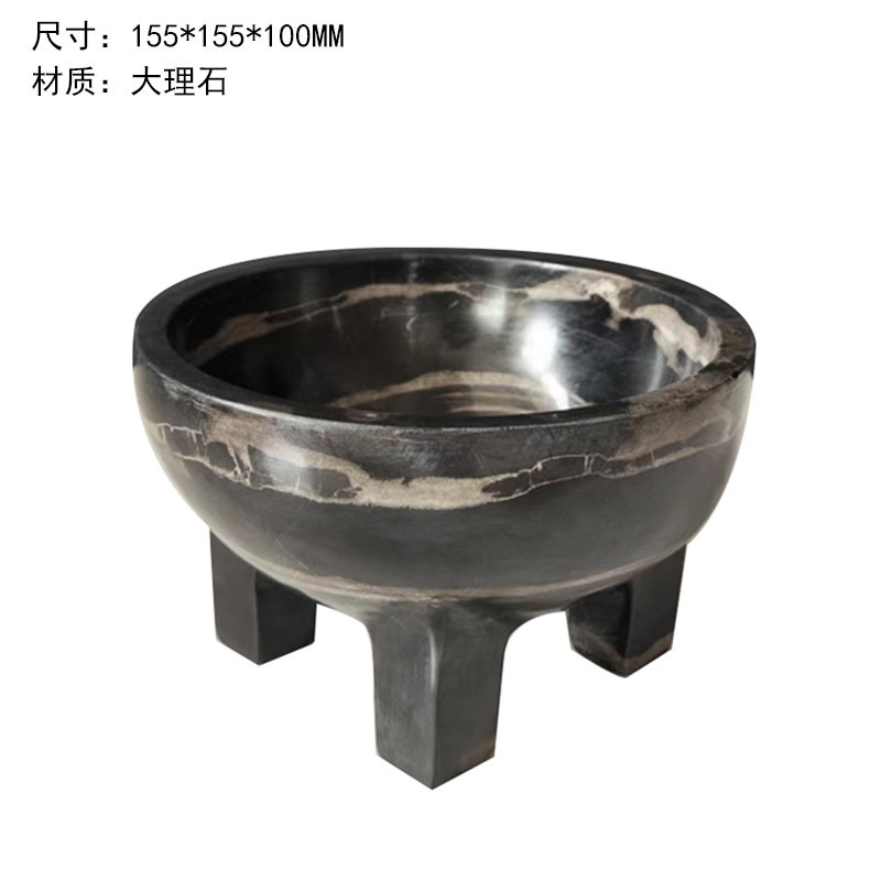 Mei leopardo retrógrado viento silencioso mármol decoración de geometría modelo de casa garra de pollo decoración de paleta de mármol