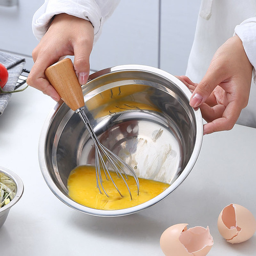 Stainless steel thickened soup pot for kitchen home use, suitable for washing vegetables, beating eggs, kneading dough, and multi-purpose soup pot for canteens and hotels