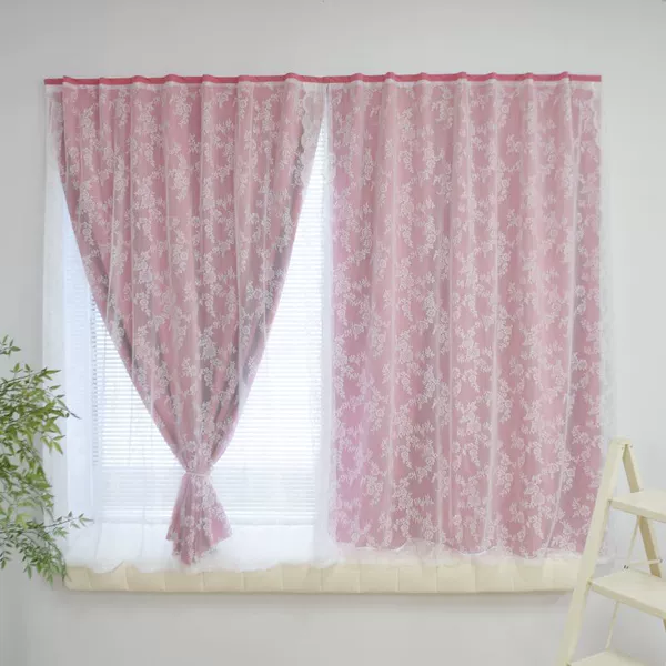 Floral gauze + full blackout cloth (pink)☆☆