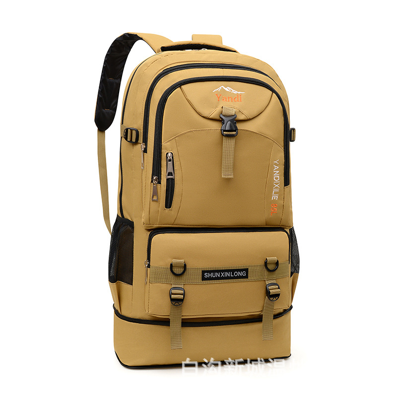 Factory Direct Sales Cross-Border New Model 120-Liter Large-Capacity Outdoor Hiking Backpack Business Travel Luggage Double Backpack Thickened and Reinforced