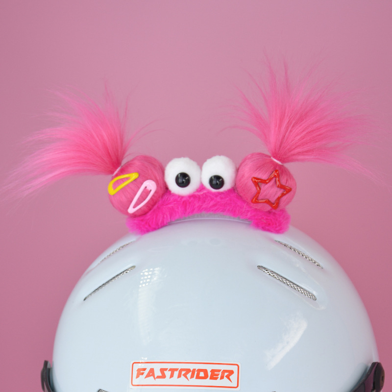 Helmet Decoration Three Lucky Babies Ornament Electric Car Helmet Accessories