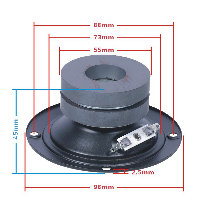 3 pulgadas altavoz KTV altavoz altavoz tarjeta caja altavoz karaoke sonido doble imán monomagnético 430W