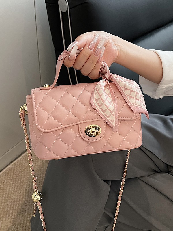 Bolso de mujer 2025 nuevo este año popular bolso de mano cuadrado de moda alta cadena de diamante bolso de hombro