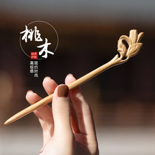 包邮批发桃木簪子高级感木簪女古风木质盘发桃木发簪高级感新中式