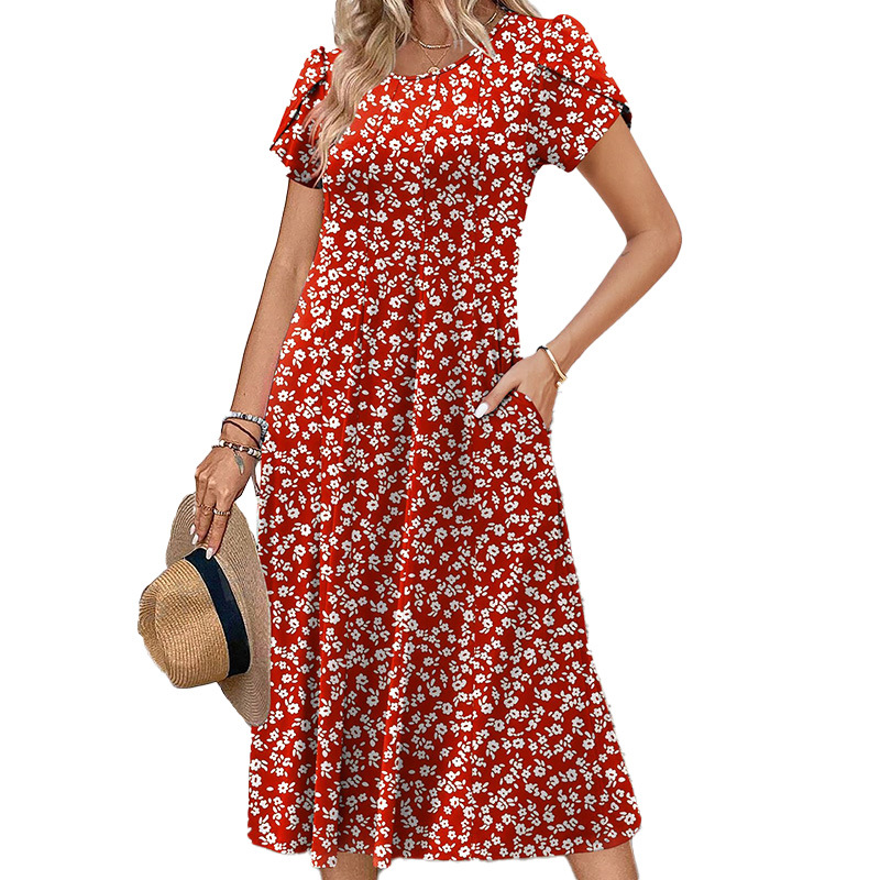 빨간색과 흰색 꽃