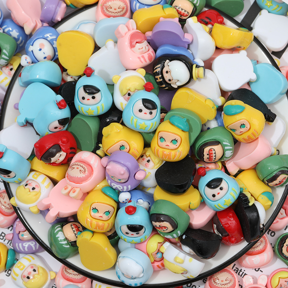 Damo de dibujos animados de grano lindo diy accesorios de resina tridimensional crema pegamento llavero colgante teléfono caso accesorios materiales, etc.