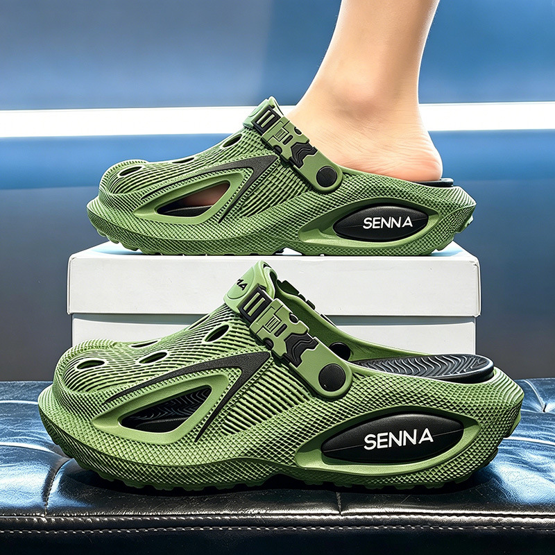 High-Quality Thick-Soled Clogs for Men, Summer Outdoor Wear, 2026 New Model, Thick-Soled, Wear-Resistant, Non-Slip, Anti-Odor Sandals for Men