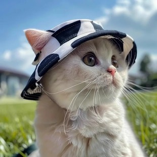 Cat Hat Summer Sun Protection Hat Devon Ragdoll Ear Leak Sun Hat Puppy Headgear Pet Fisherman Hat