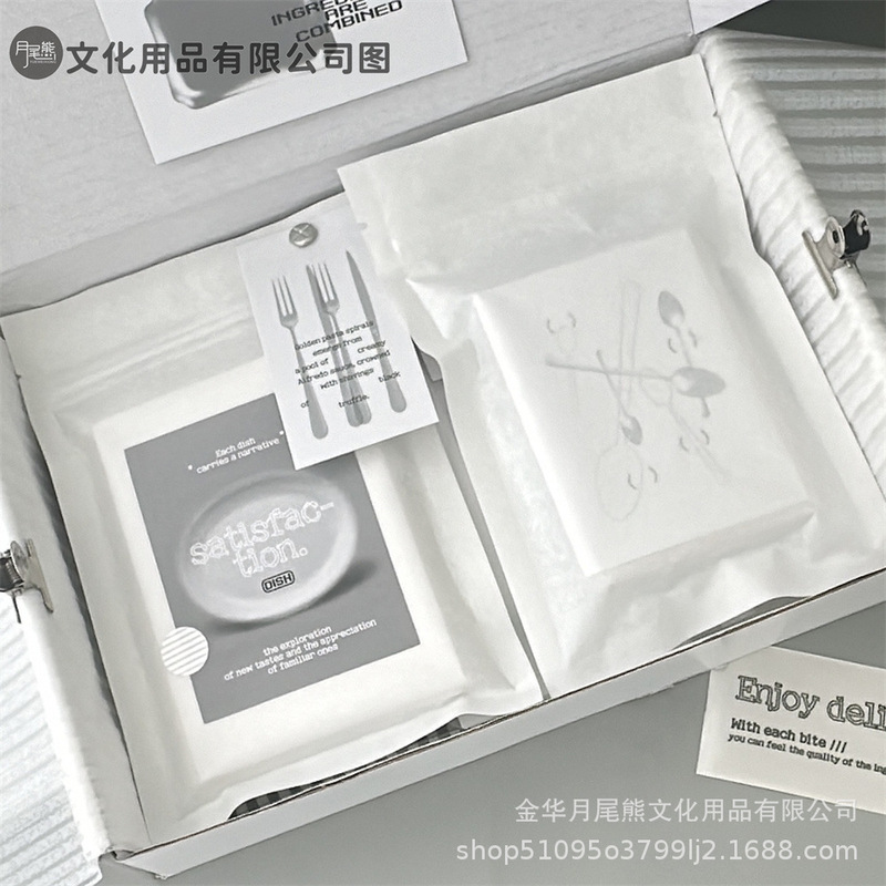 ins风博主同款白色绵纸滑条袋出物包装加厚便携diy打包袋平价批发|undefined