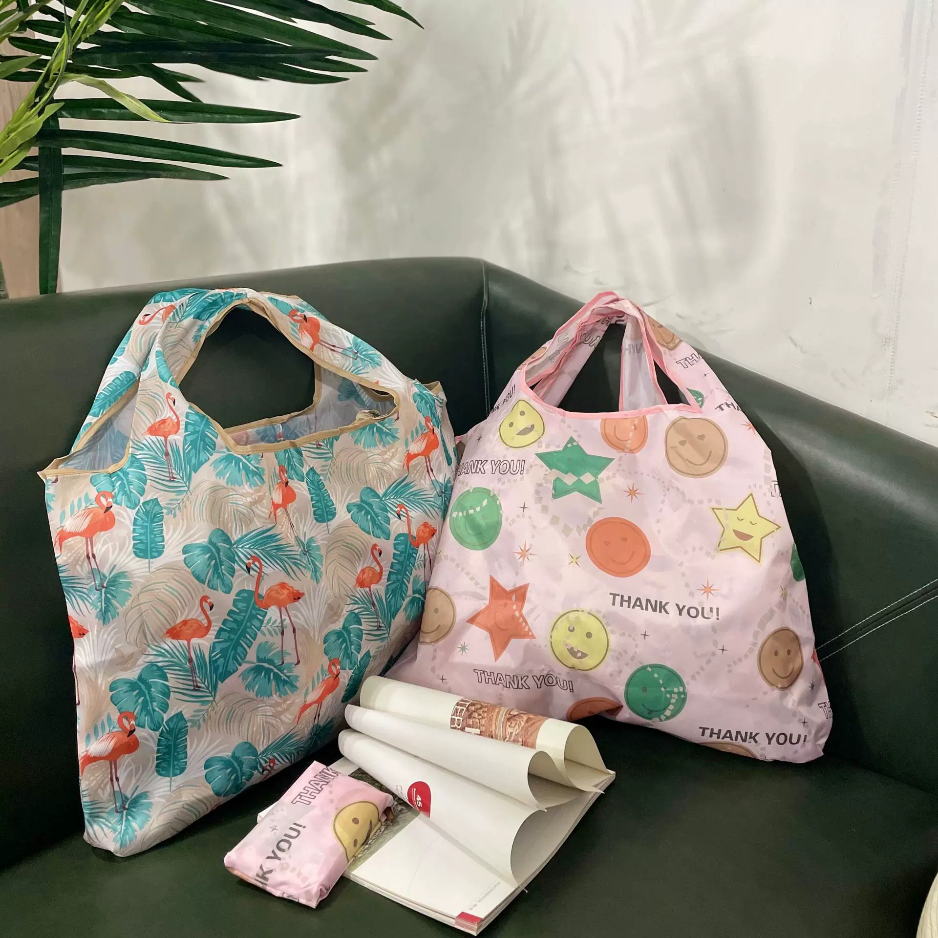 时尚便携环保购物袋潮流设计购物通勤轻量大容量日常采购好搭档