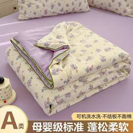 A类母婴级夏凉被双层纱大豆纤维被芯夏被儿童夏季空调被子礼品被
