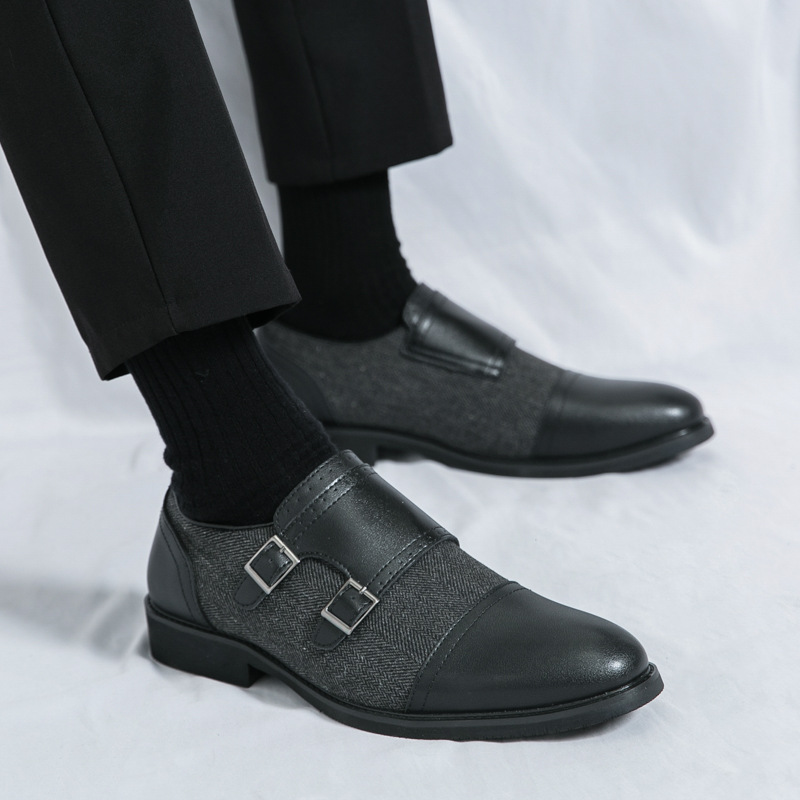 Zapatos de cuero casuales para hombres transfronterizos 46 zapatos de nuevo estilo de gran tamaño Lefu zapatos de moda para hombres de un pie zapatos perezosos al por mayor