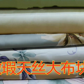 微瑕100支莱赛尔纤维纯色兰精天丝布料贡缎丝滑裸睡床品面料