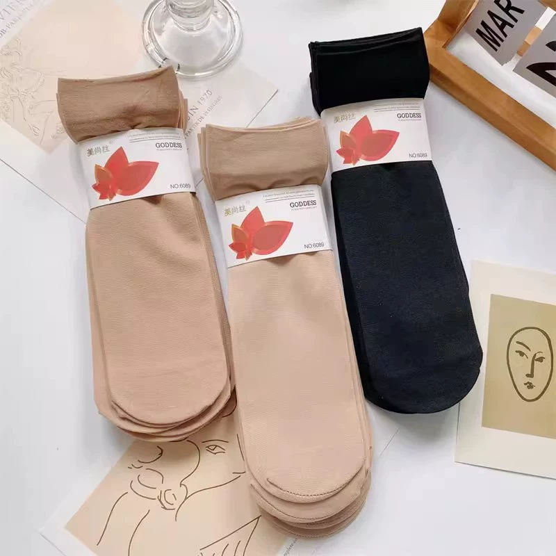 Женские носки толстые стальные чулки мягкие чулки женские телесный цвет черный анти-крючковый шелк износостойкие длинные чулки