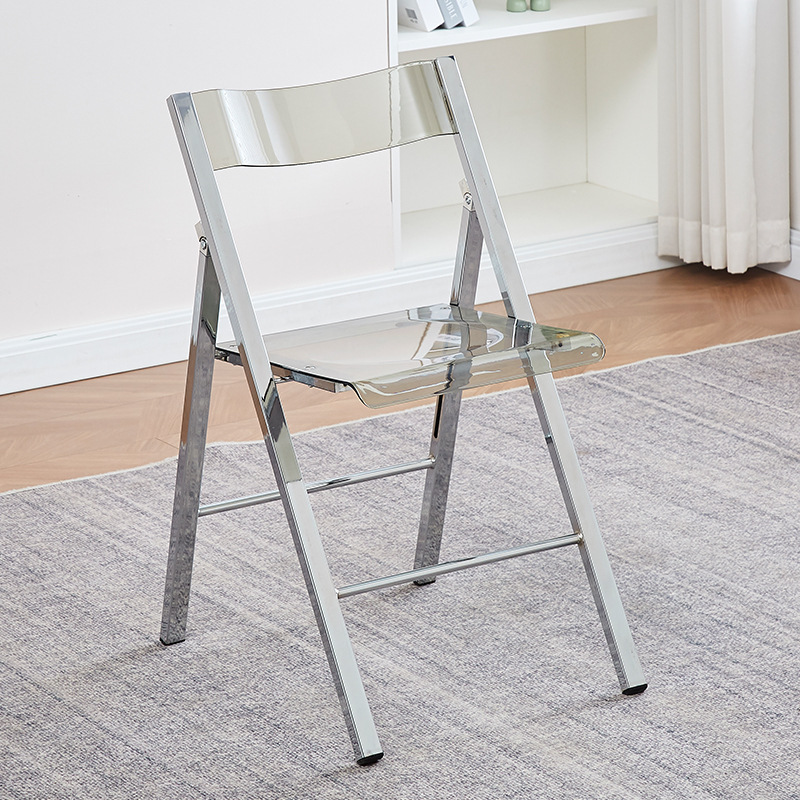 투명한 회색 (도금 된 다리)