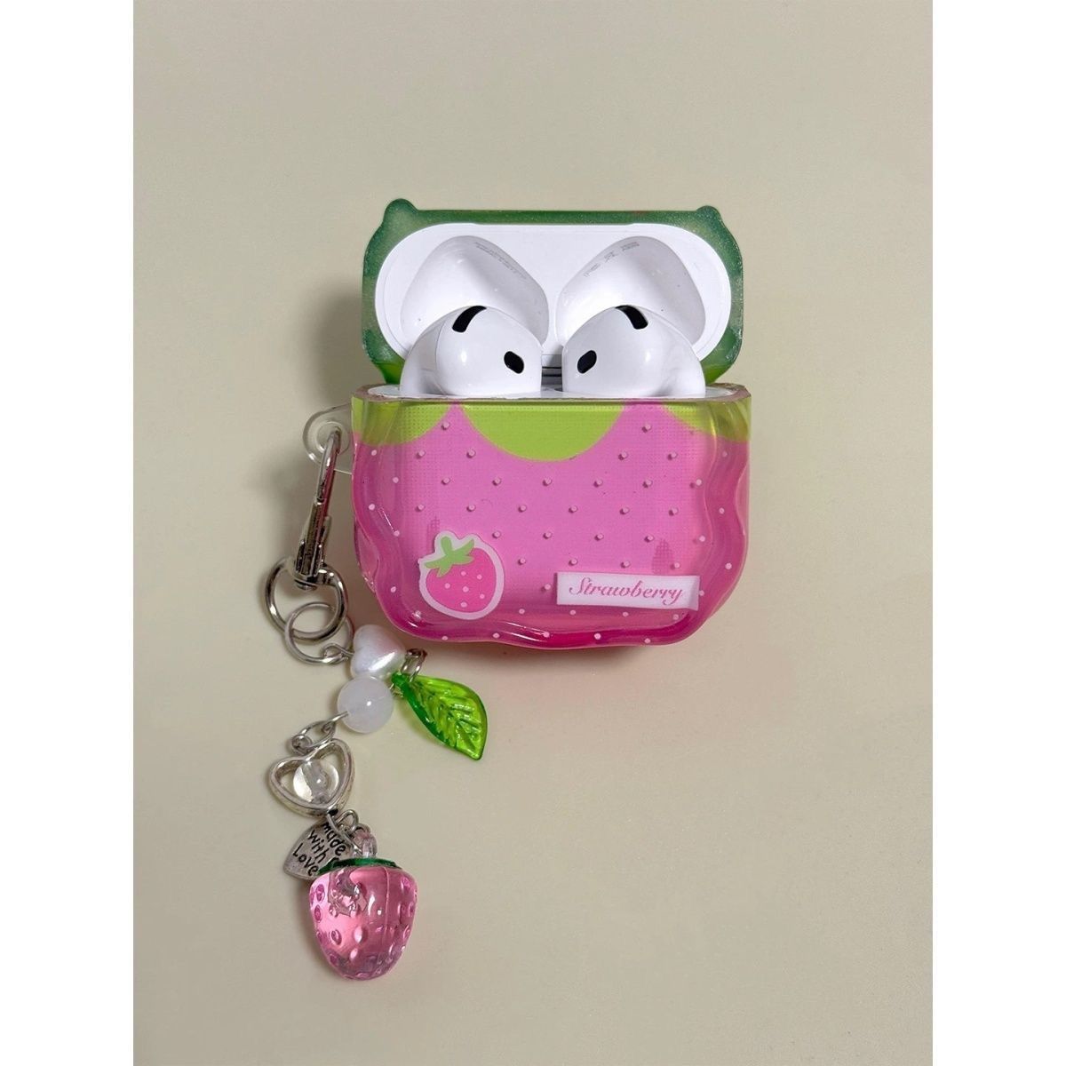Wave Point Strawberry para Airpods1 / 2 / 3 / 4 / 5 generación auriculares Airpodspro Apple auriculares image 2