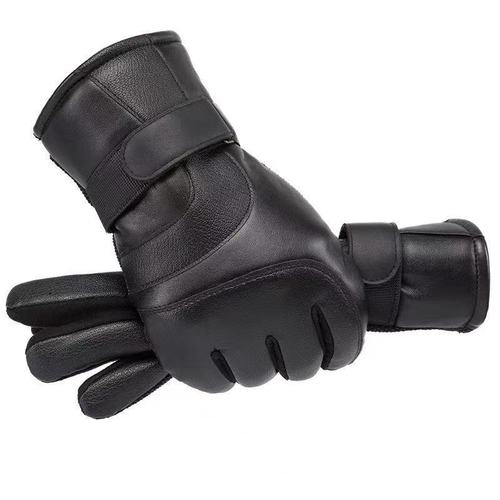 Men's Winter Warm & Cold-Proof Fleece-Lined, Thickened Motorcycle Gloves – Waterproof, Touchscreen-Friendly, Ideal for Students and Riders