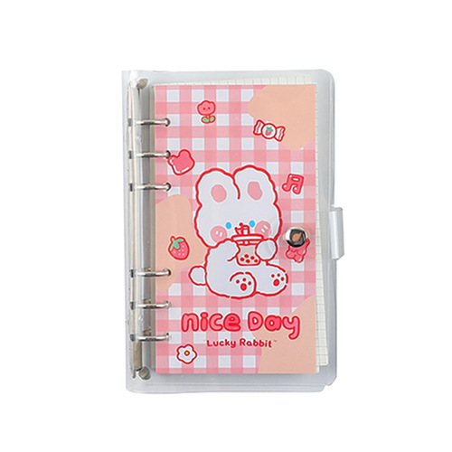 Cute girl's handbook, high-looking loose-leaf handbook, ins style student notebook, diy square notepad